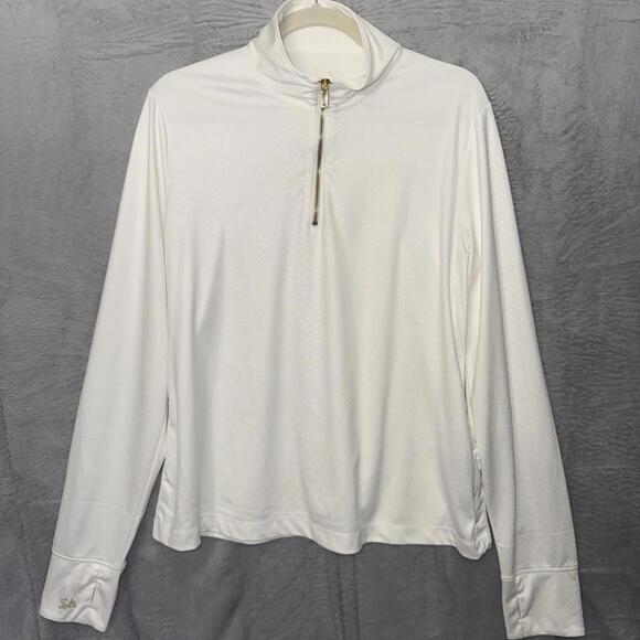 Tops - XXL Women’s Off White Gold Embroidered Long Sleeve NFL NY Jets Top